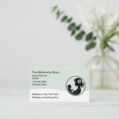 Zwangerschap Moderne trendy kinderopvang Visitekaartje (Staand voorkant)