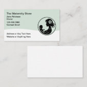 Zwangerschap Moderne trendy kinderopvang Visitekaartje (Voorkant / Achterkant)