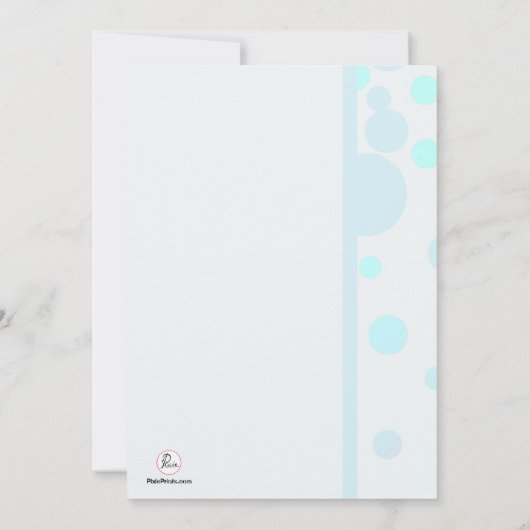 Zwangerschap moeder (jongen) Aankondiging (Achterkant)