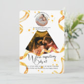 Zwangerschap Nieuwe baby echo echogram foto Kaart (Staand voorkant)