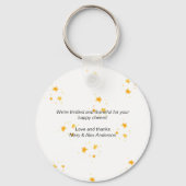 Zwangerschap Nieuwe baby echo echogram foto Sleutelhanger (Achterkant)