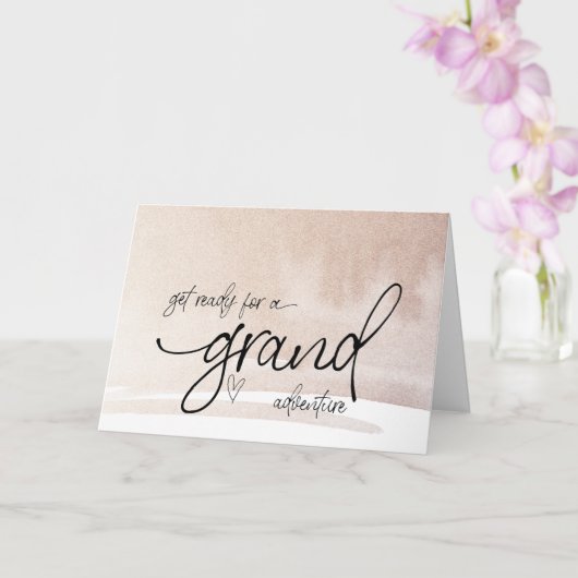 Zwangerschap Nieuwe baby onthaal voor familie en v Kaart (Orchidee)