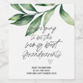 Zwangerschap Nieuwe baby Wijn Etiket (Enkel label)