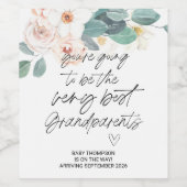 Zwangerschap Nieuwe baby Wijn Etiket (Enkel label)