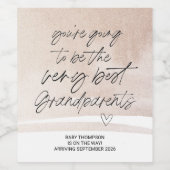 Zwangerschap Nieuwe baby Wijn Etiket (Enkel label)