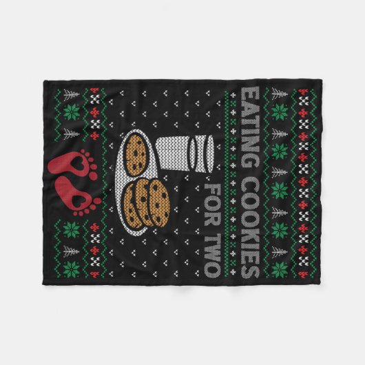 Zwangerschap nieuwe moeder fleece deken (Voorkant (Horizontaal))