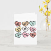 Zwangerschap Nieuwe Moeder Snoep Hart Liefdevolle  Kaart (Gele Bloem)