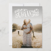 Zwangerschap of kerstkaart met geboorteaankondigin kaart (Voorkant)