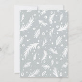 Zwangerschap of kerstkaart met geboorteaankondigin kaart (Achterkant)