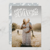 Zwangerschap of kerstkaart met geboorteaankondigin kaart (Voorkant / Achterkant)