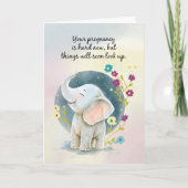 Zwangerschap Ondersteuning en aanmoediging Leuke O Kaart (Voorkant)