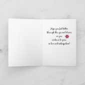 Zwangerschap Ondersteuning en aanmoediging Leuke O Kaart (Binnen)