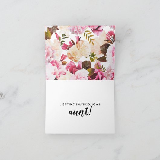 Zwangerschap onthaal Kaart voor zuster in de wet (Binnen)