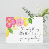 Zwangerschap Onthul Grootouder Verrassing Ik ben Z Kaart (Staand voorkant)