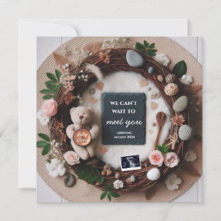 Zwangerschap onthullen aankondiging met echografie