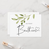 Zwangerschap onthullen Broeder Baby Aankondiging K (Voorkant / Achterkant in situ)