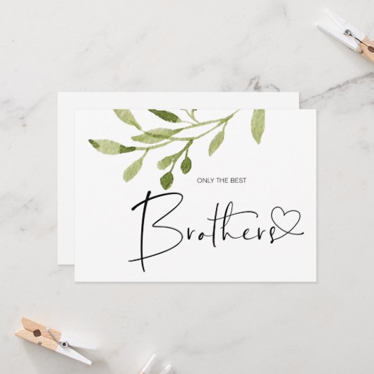 Zwangerschap onthullen Broeder Baby Aankondiging K (Voorkant / Achterkant in situ)