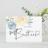 Zwangerschap onthullen Brother Oom Baby Aankondigi Kaart (Staand voorkant)