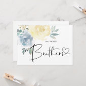 Zwangerschap onthullen Brother Oom Baby Aankondigi Kaart (Voorkant / Achterkant in situ)