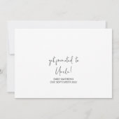 Zwangerschap onthullen Brother Oom Baby Aankondigi Kaart (Achterkant)