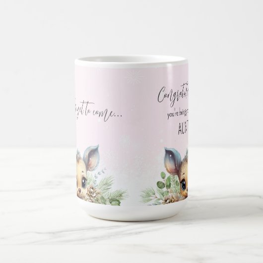 Zwangerschap onthullen gepromoveerd tot tante klei koffiemok (Center)