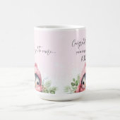 Zwangerschap onthullen gepromoveerde aankondiging  koffiemok (Center)