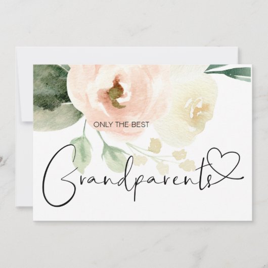 Zwangerschap onthullen Grootouders Nieuwe Baby Roz Kaart (Voorkant)