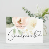 Zwangerschap onthullen Grootouders Nieuwe Baby Roz Kaart (Staand voorkant)