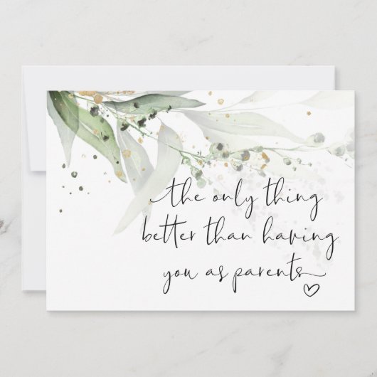 Zwangerschap onthullen grootouders We hebben een B Kaart (Voorkant)