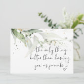 Zwangerschap onthullen grootouders We hebben een B Kaart (Staand voorkant)