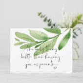 Zwangerschap onthullen Nieuwe grootouders Verwacht Kaart (Staand voorkant)