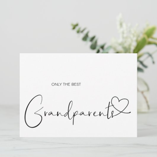 Zwangerschap onthulling Ouders van grootouders Bab Kaart (Staand voorkant)