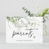 Zwangerschap Onthulling voor ouders Verras Im Zwan Kaart (Staand voorkant)