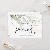 Zwangerschap Onthulling voor ouders Verras Im Zwan Kaart (Voorkant / Achterkant in situ)