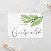 Zwangerschap onthult grootouders nieuwe baby groen kaart (Voorkant / Achterkant in situ)