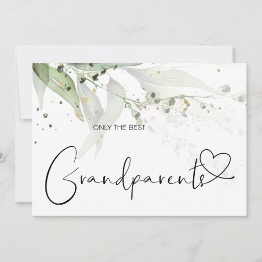 Zwangerschap onthult overgrootouders nieuwe baby kaart (Voorkant)