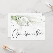 Zwangerschap onthult overgrootouders nieuwe baby kaart (Voorkant / Achterkant in situ)