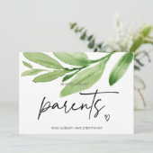 Zwangerschap onthult verrassende ouders die Baby v Kaart (Staand voorkant)