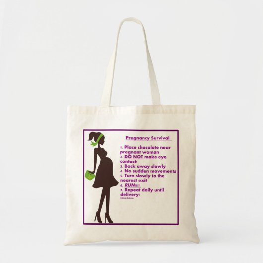 Zwangerschap Overlevingszak Tote Bag (Voorkant)