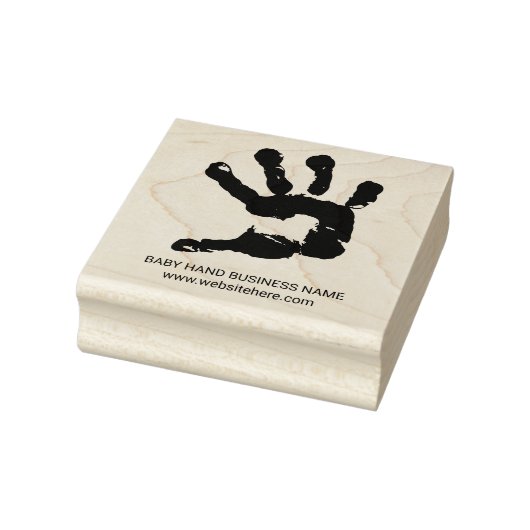 Zwangerschap Pasgeboren Baby Hand Rubberstempel (Stempel)