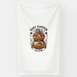 Zwangerschap Pompoen Shirt Vintage Halloween Buik  Spandoek