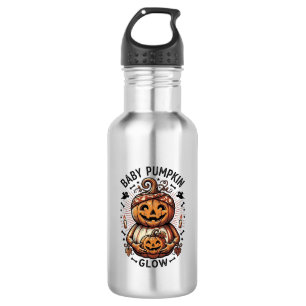 Zwangerschap Pompoen Shirt Vintage Halloween Buik Waterfles
