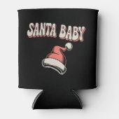 Zwangerschap Santa Baby Mama zwangerschapsaankondi Blikjeskoeler (Voorkant)