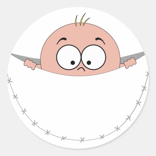 Zwangerschap Schwanger Schwangerschaft baby Ronde Sticker (Voorkant)