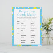 Zwangerschap Snoep Match [Sterrennacht blauw] Briefhoofd (Staand voorkant)