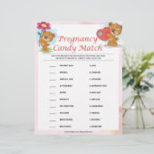 Zwangerschap Snoep Match [Teddy Bears] Briefhoofd (Staand voorkant)