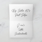 Zwangerschap Sonogram baby schattig aanpasbaar Kaart (Binnen)