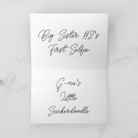 Zwangerschap Sonogram baby schattig aanpasbaar Kaart (Binnen)