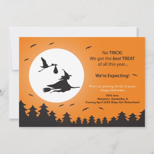 Zwangerschap tijdens de zwangerschap aankondiging (Voorkant)