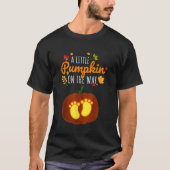 Zwangerschap tijdens de zwangerschap Halloween Pum T-shirt (Voorkant)